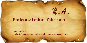 Madenszieder Adrienn névjegykártya
